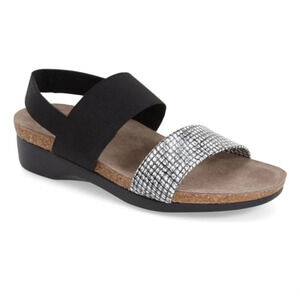 Munro Pisces Casual Comfort Sling Back Sandal Walk Wedge Two Strap Sandals 8.5